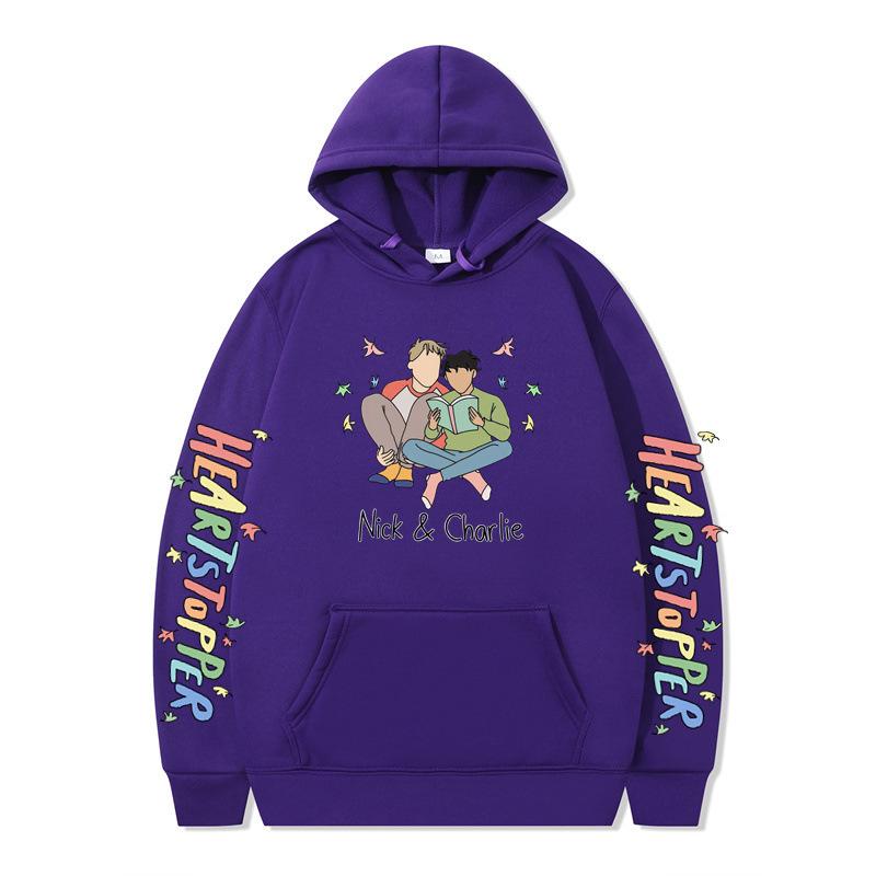 British Drama Nick and Charlie Heartstopper Hoodies Men Long Sleeve Sweatshirts Women Harajuku Streetwear Sudaderas
