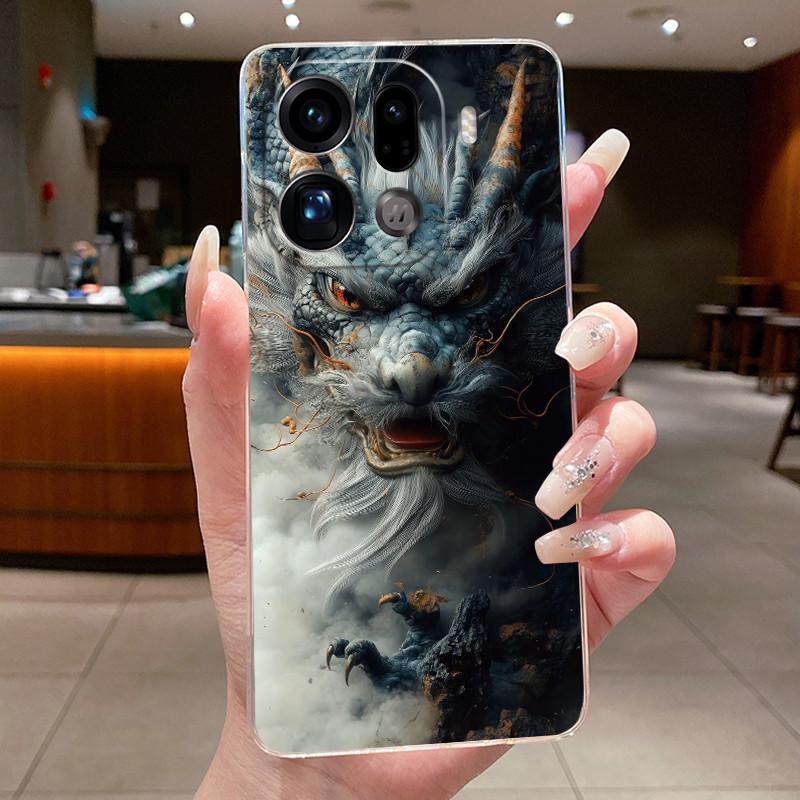 Casing For OPPO Find X9 Pro FindX9 Luxury Dragon Cute Cool Boys Girls Soft silicone Phone Case Back Cover Transparent TPU Shell