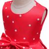 Dressy Daisy Minnie Mouse Halloween Costume for Girls, Kids, Polka Dot Skirt, Sleeveless Outfit with Headband, Red, Size 130, Ages 6-7
