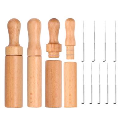 Manico per Ago da Feltro con Ago da Feltro Strumento per Punzonatura da Ricamo Manico Multi-Ago per Feltro Forniture per Feltro di Lana