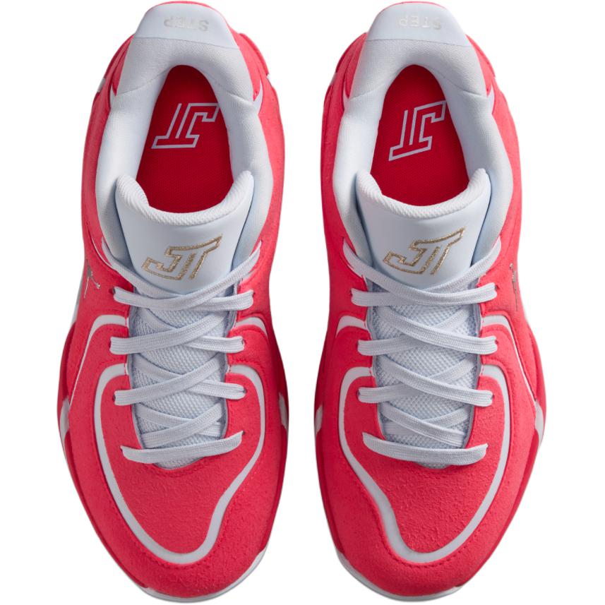 Air Jordan Tatum 4 Premium GS Siren Red/Football Grey/Metallic Silver Kids Sneakers Pink IO9603-600