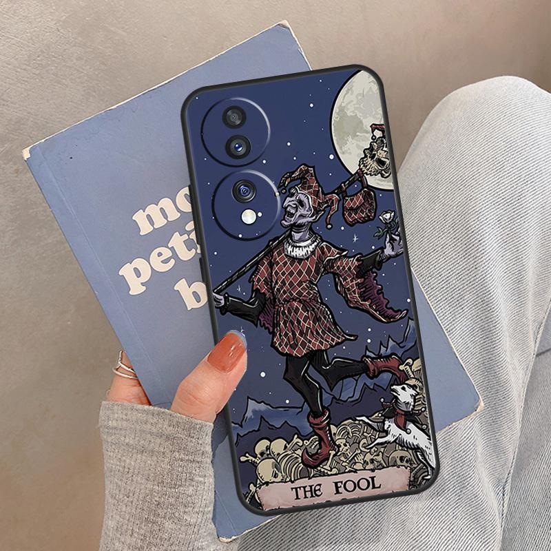 The Hermit Tarot Card Grim Horror Case For Honor Magic 5 6 7 8 Pro Cover For Honor 200 400 Lite 50 70 90 X8a X8b X9a X9b X9c