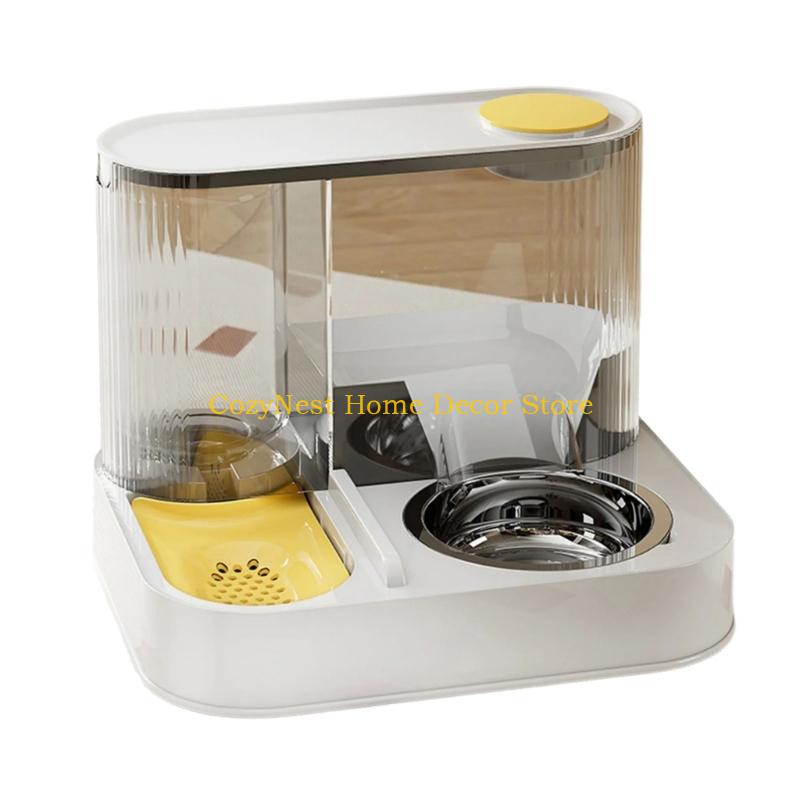 92MF Набор приподнятых мисок для воды для питомцев Автоматическая бутылка-диспенсер Противоскользящая конструкция