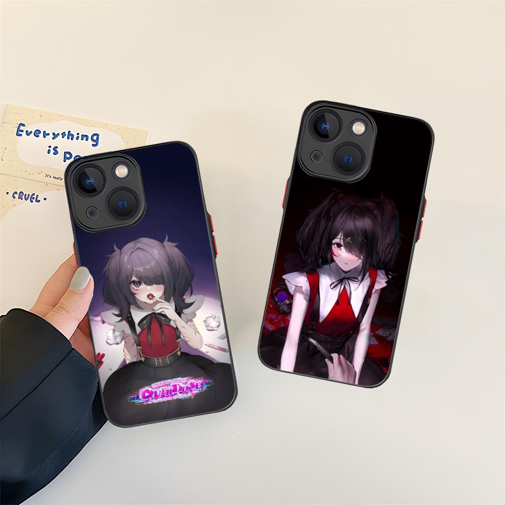 Needy Girl Ame-chan Rain Phone Case for iPhone 16 15 14 13 12 11 X XR XS 8 7 Pro Max Plus Mini Colour Printing Silicone Luxury