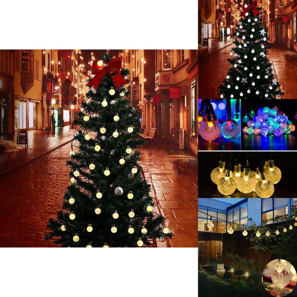 Outdoor Solar Powered 30 Led String Light With Waterproof Design For Garden And Patio