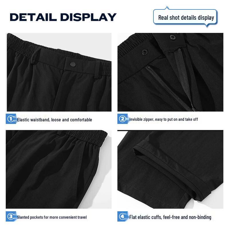 GLM Men's Cooling Stretch Straight-Leg Casual Pants