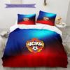 CSKA Moscow Football Club  Pattern Bedding Quilt Set  Home Decoration  Gift (1 * duvet cover + 2 * pillowcase  without core)