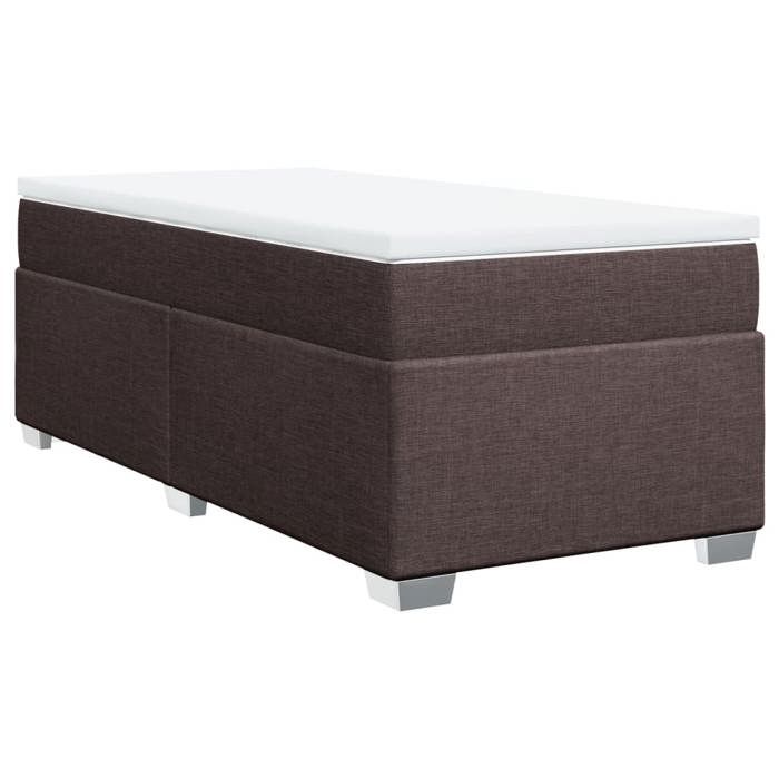 Maison Exclusive - Sommier à lattes de lit avec matelas Marron foncé 90x200 cm