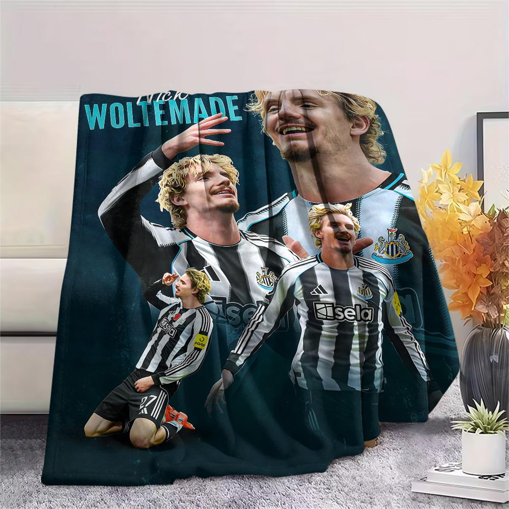 Newcastle United Print FlAannel Blanket, High quality Comfortable for All Seasons, Home Decor, Warmth and Comfort