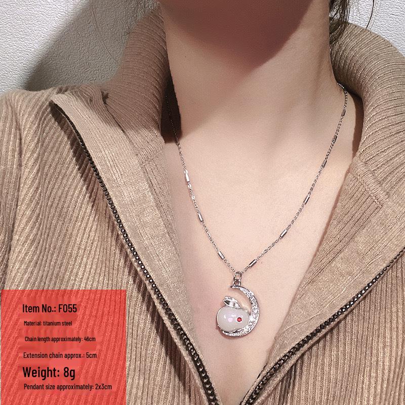 

Элегантное ожерелье из титановой стали с кисточкой-бантом и жемчугом - универсальный модный аксессуар