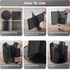 360° Rotation Cup Storage Rack 4 Compartments Paper Cup Holder Coffee Cup Dispenser  Countertop Use