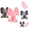 Gray Peek-a-boo Musical Plush Elephant Toy Soft Adorable And Perfect For Toddlers