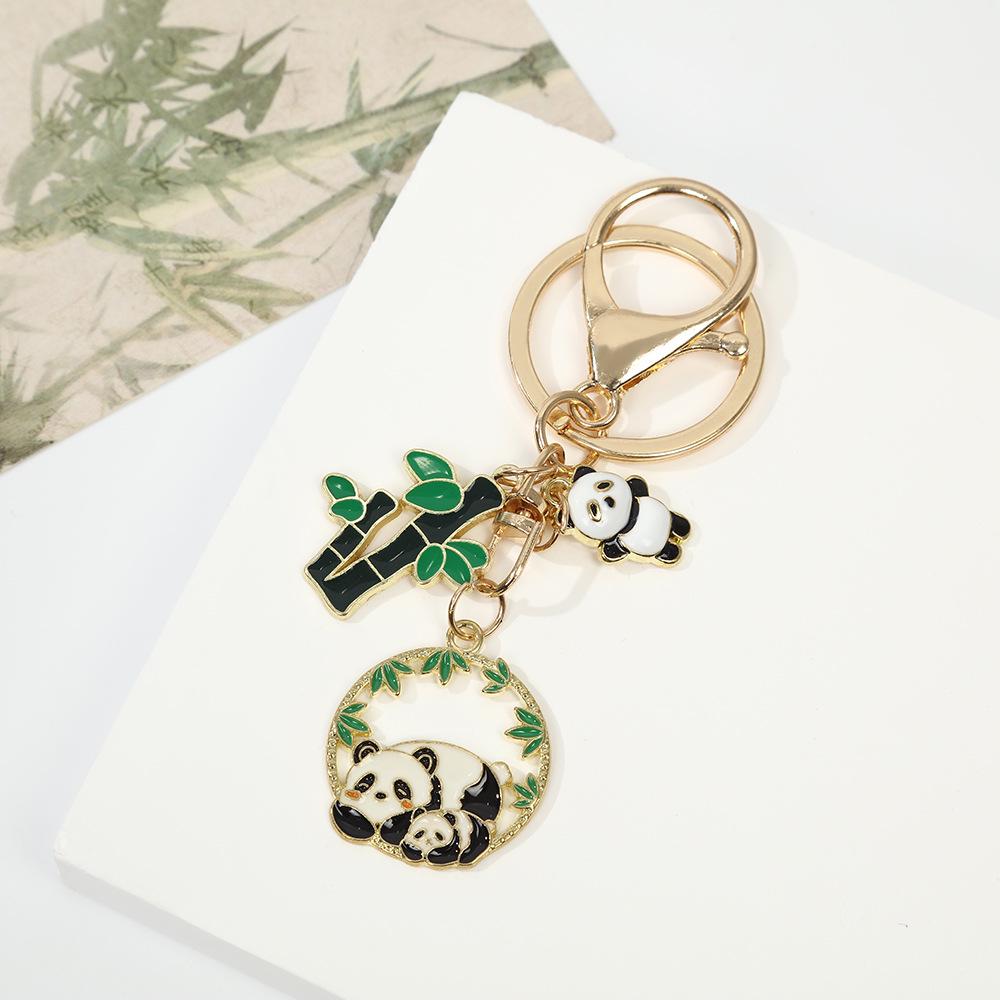 Panda Alloy Keychain Pendant Charm - Gift for Friends & Classmates, Bag Decoration