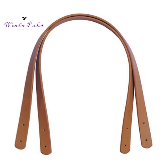 Asas elegantes para bolso, repuesto de agujeros de costura preperforados de piel sintética