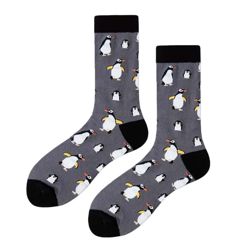 Calzini Lunghi in Cotone Personalizzati da Uomo e Donna a Metà Gamba con Personaggi dei Cartoni Animati, Animali, Frutta e Design alla Moda.