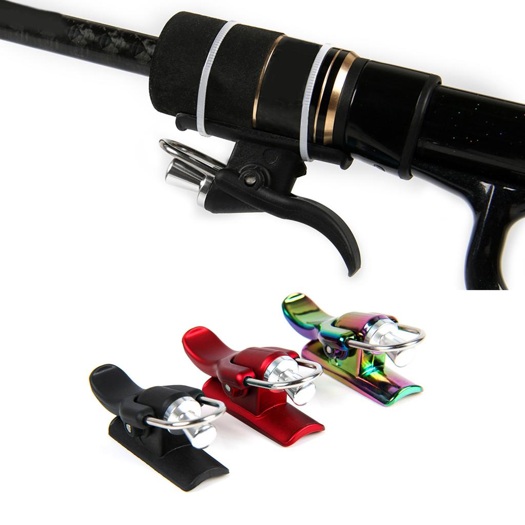 Trigger per Pesca dalla Riva Trigger per Pesca in Mare Trigger da Lancio Ausilio per Lancio con Mulinello Fisso Morsetto per Canna da Pesca Marina Grilletto a Pulsante Pollice