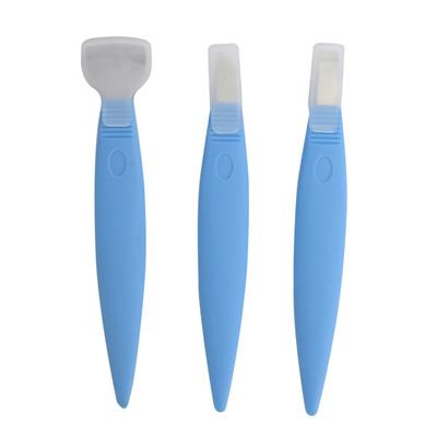 3 pezzi in acciaio inox coltello pedicure strumenti incarniti correzione unghie dei piedi rimozione pelle morta blu scuro