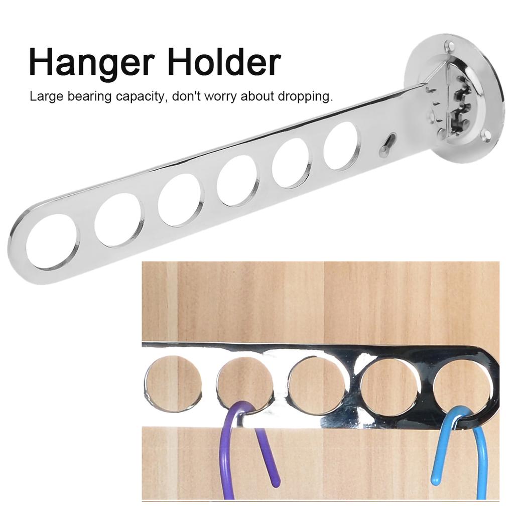 Folding Household Bathroom Wall Mounted Zinc Alloy Clothes Storage Hanging Hooks Rack