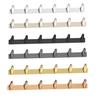 Zinc Alloy Multi-Hook Wall-Mounted Coat and Towel Rack for Kitchen and Bathroom