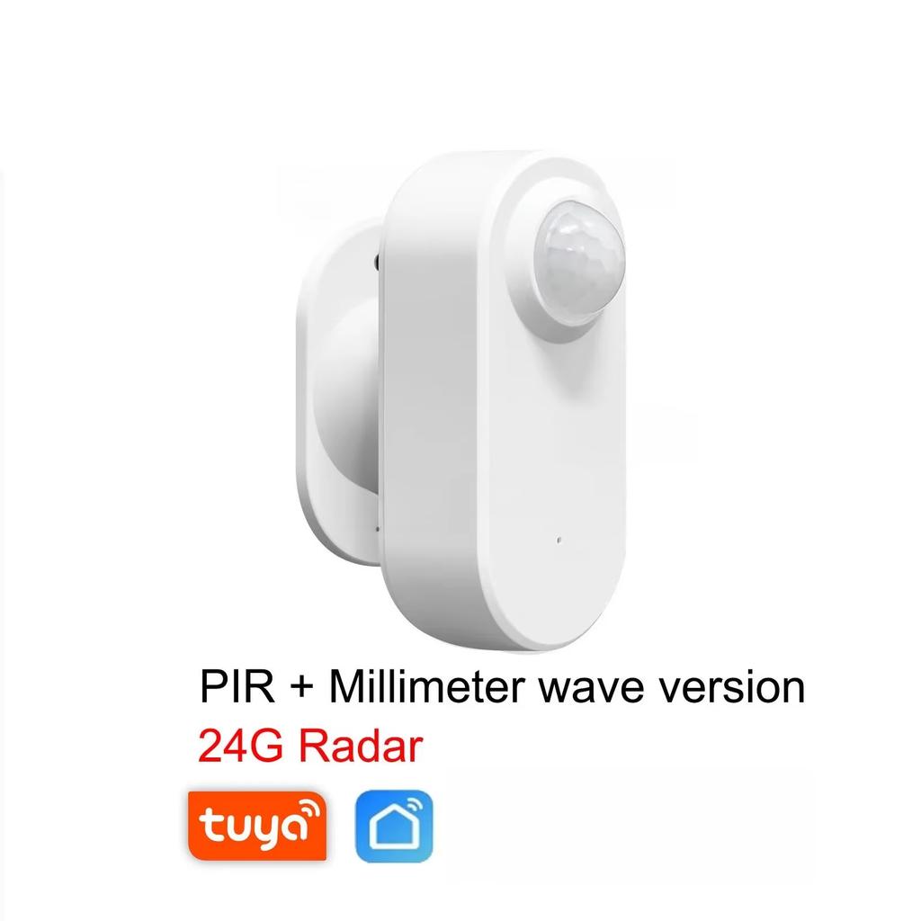 Tuya Smart PIR Motion Sensor Human Pressure Detector with Light and Distance Detection Compatible with Home Assistant