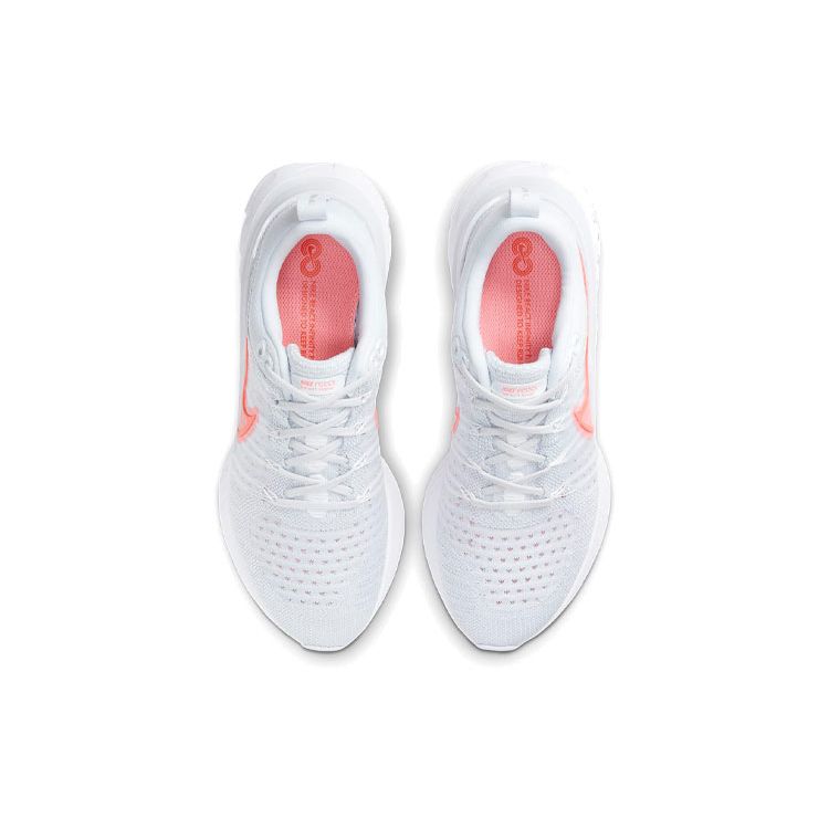 Nike Wmns React Infinity Run Flyknit 2 White Bright Crimson Women's Running Shoes CT2423-004