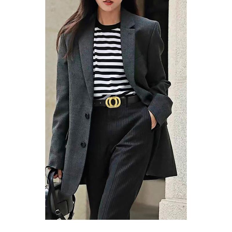 Women'S Belt Dress Smooth Buckle Women'S Belt Skirt Decorative Women'S Belt Versatile Thin Belt