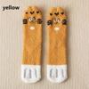 Warm Skateboard Soft Thickening Plush Floor Socks Coral velvet socks Paw pattern Cashmere Sox