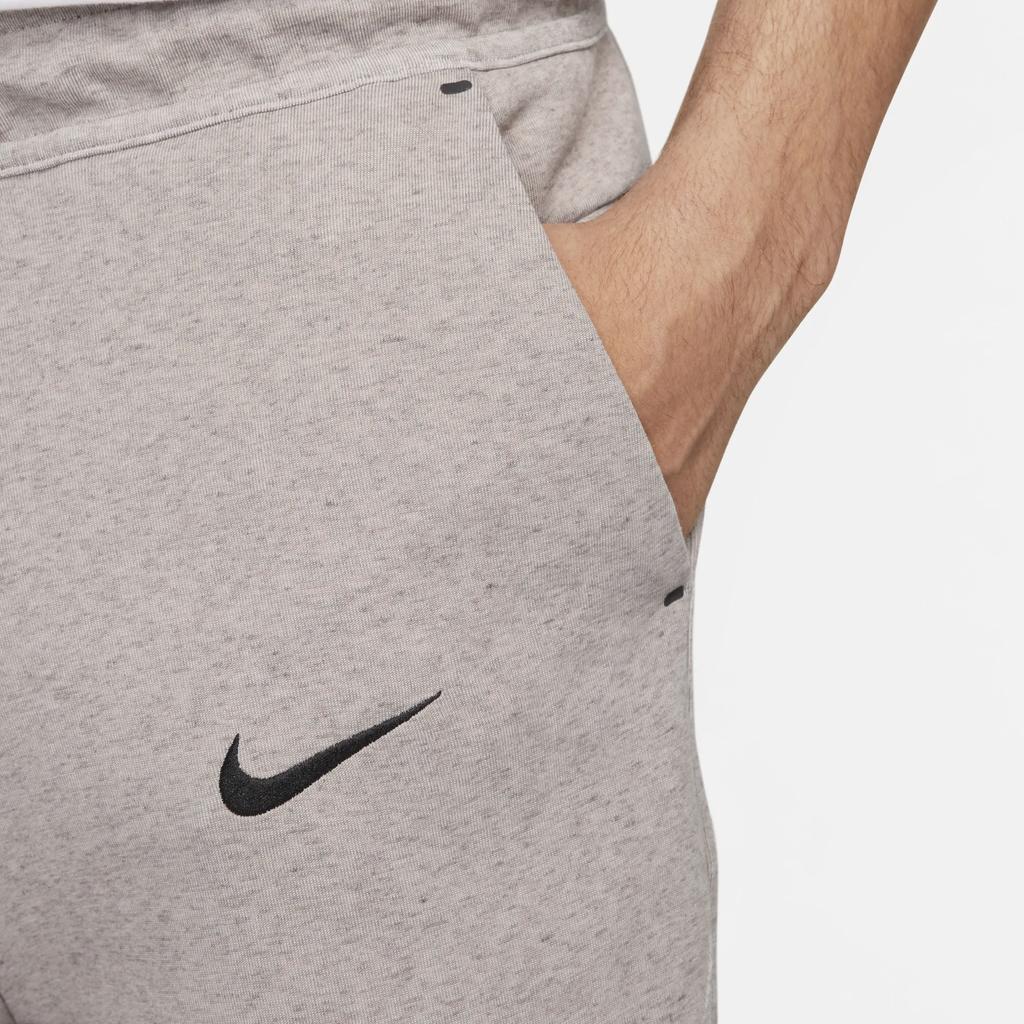 Nike Logo Embroidered Lace-Up Casual Cuffed Knit Joggers Men Joggers Gray Brown FQ8023-272