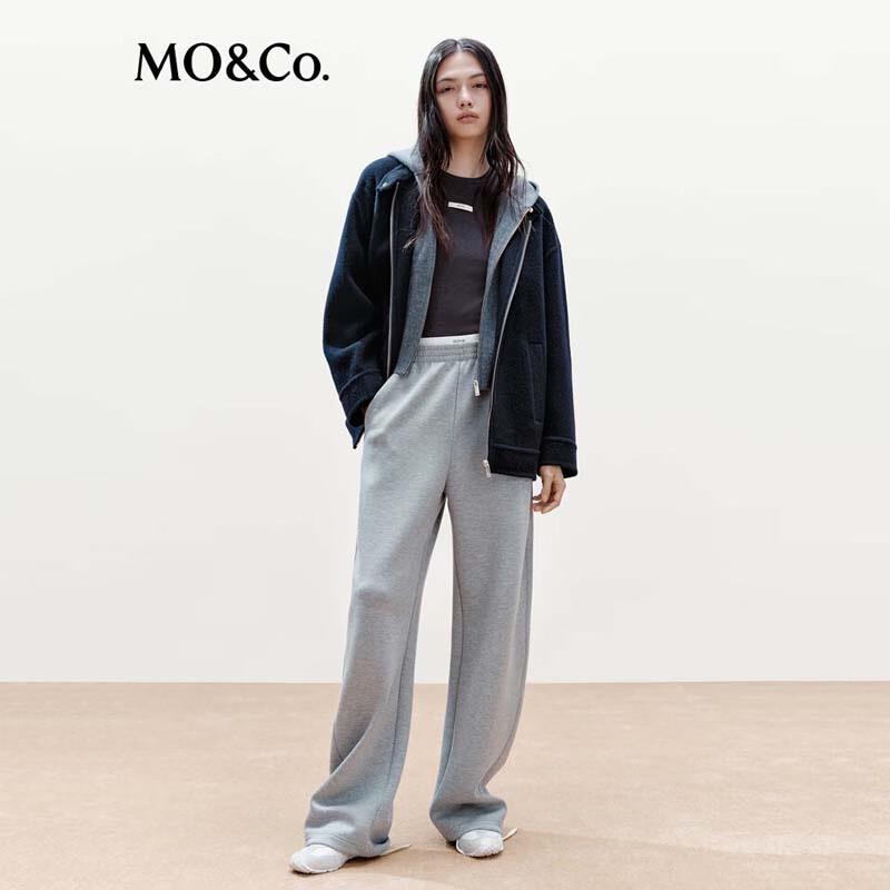 MO&Co. Women's Structured Faux Two-Piece Double-Faced Wool Coat