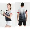 Quick-Dry Badminton Set Men Women Short Sleeve Sport Shirt Skort Pants Lightweight Athletic Wear