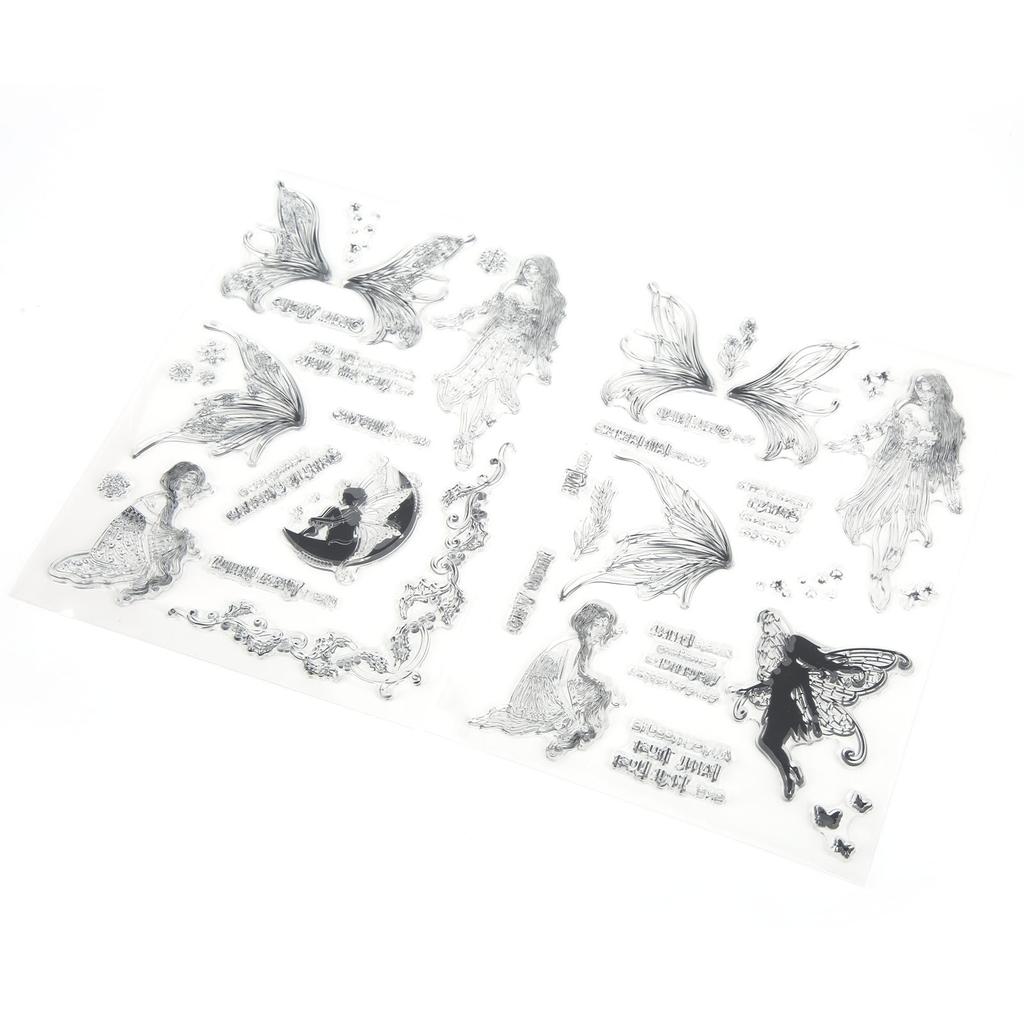 Transparente Stempel DIY Handkonto Scrapbook Klare Transparente Stempel Gummi Stempel Set Dekoration