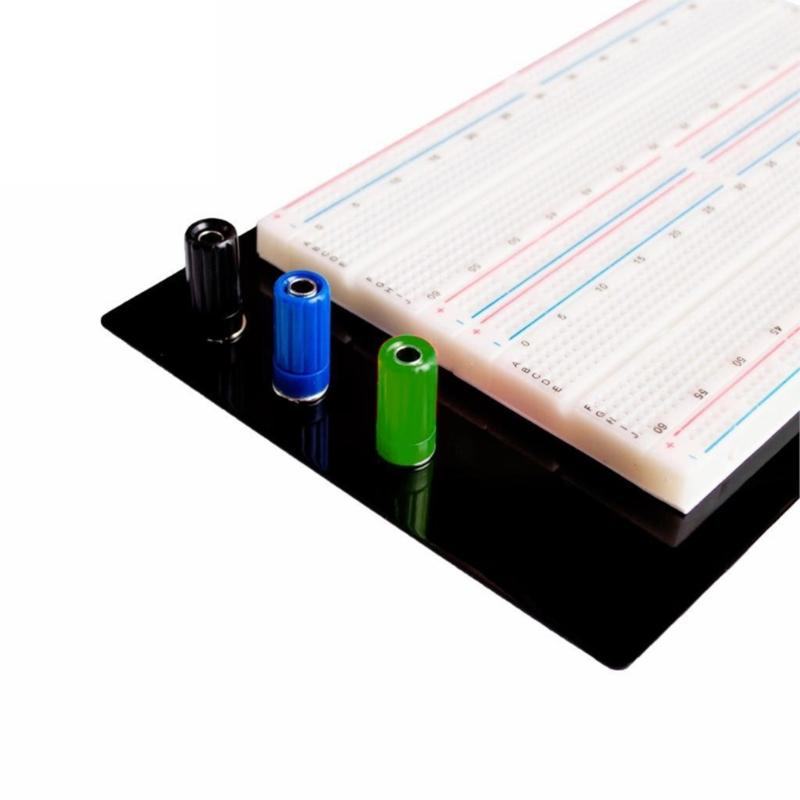 Reusable ZY-204 Breadboard Protoboard 4 Bus Test Circuit Board Connection Point 1660 Bread Board for Electrical Testing
