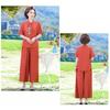 Elegant Loose Fit Summer Tops for Women Anti Aging Chinese Style Two Piece Set Cover Belly