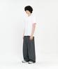 SIGNATURE Single-Pleat Wide Slacks [Gray]