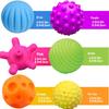 6PCS Textured Balls for Baby Sensory Play 6-12 Months Activity Multi Soft Ball Montessori Shower Toys for Children Best Gift