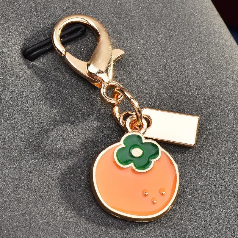 Exquisite High-End Fruit Vegetable Series Keychains For Women Bag Pendant Charm Car Keyring Jewelry Gift Decoration Accessories