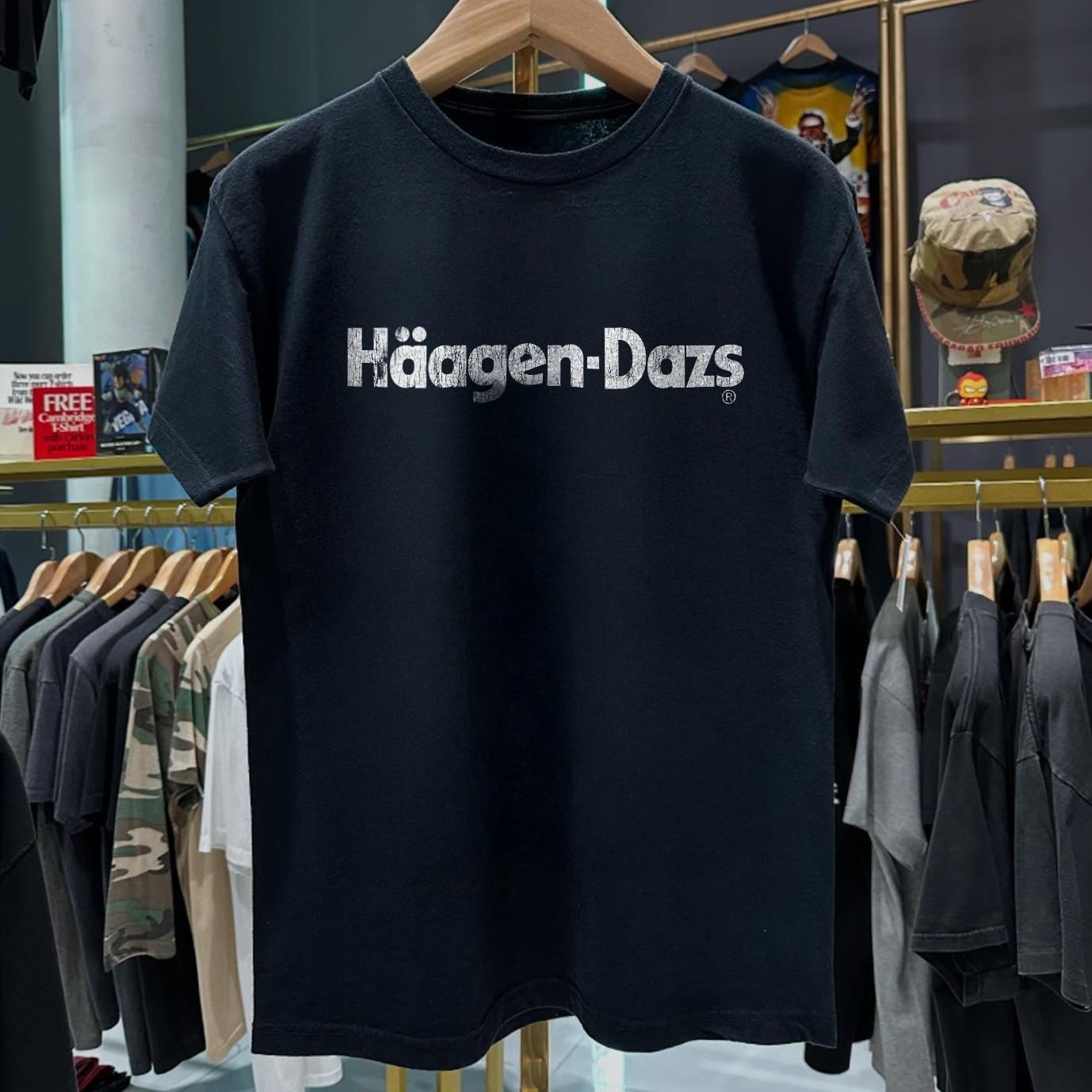 90s Haagen-Dazs Promo Black T-Shirt XXL 2XL