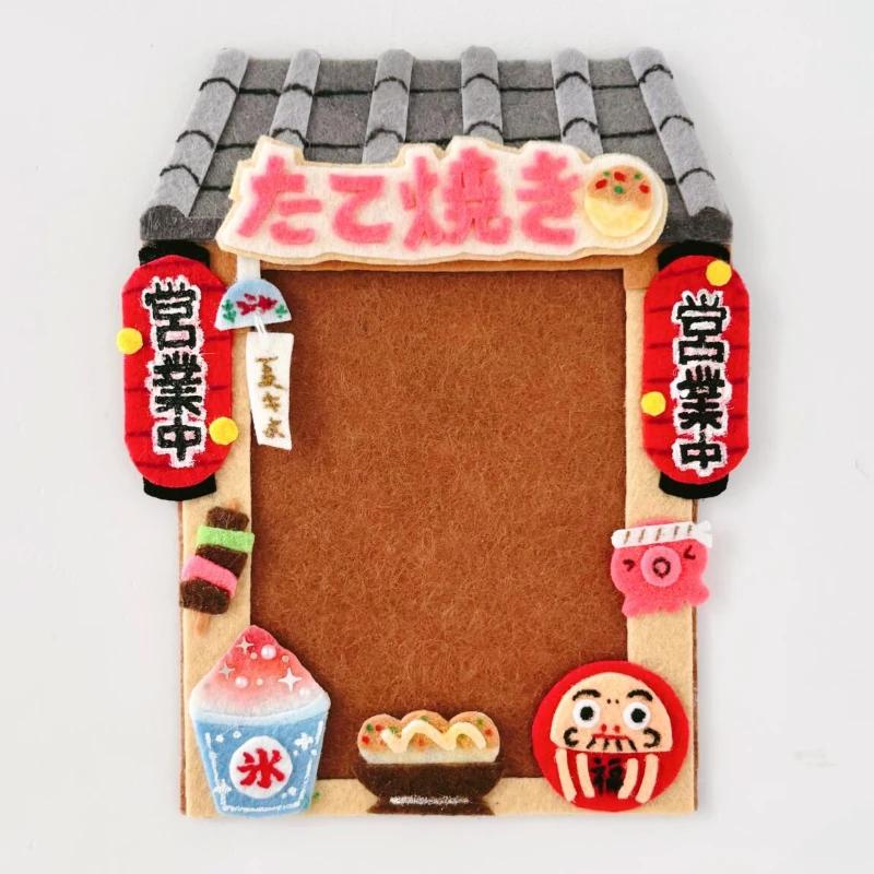 

Ручная работа Мультяшная рамка для фотографий с золотой рыбкой Каваи держатель для карт из нетканого материала для фотокарточек 3 дюйма Держатель для карт в японском стиле 2025