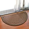 Solid Color Retro Semi-circular Dust Removal Door Mat Home Household Bathroom Non-slip Floor Rug