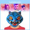 Maschera in Lattice Tigre Blu Cacciatori di Demoni Kpop per Halloween Cosplay e Feste a Tema