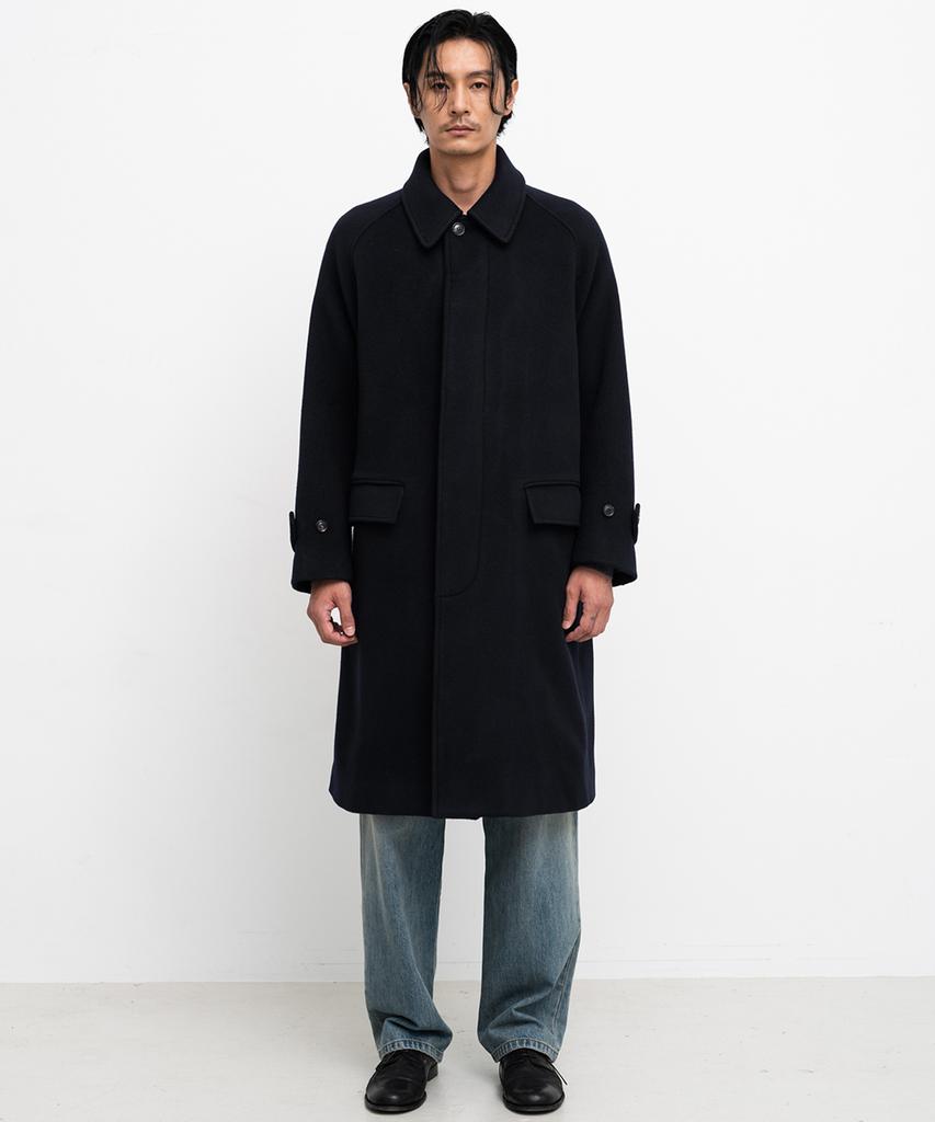 Shirter Fine Master Balmacaan Coat (Dark Navy)