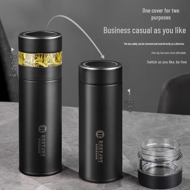 Fugurng Bestjoy Men's 316 Stainless Steel Tea Infuser Thermos