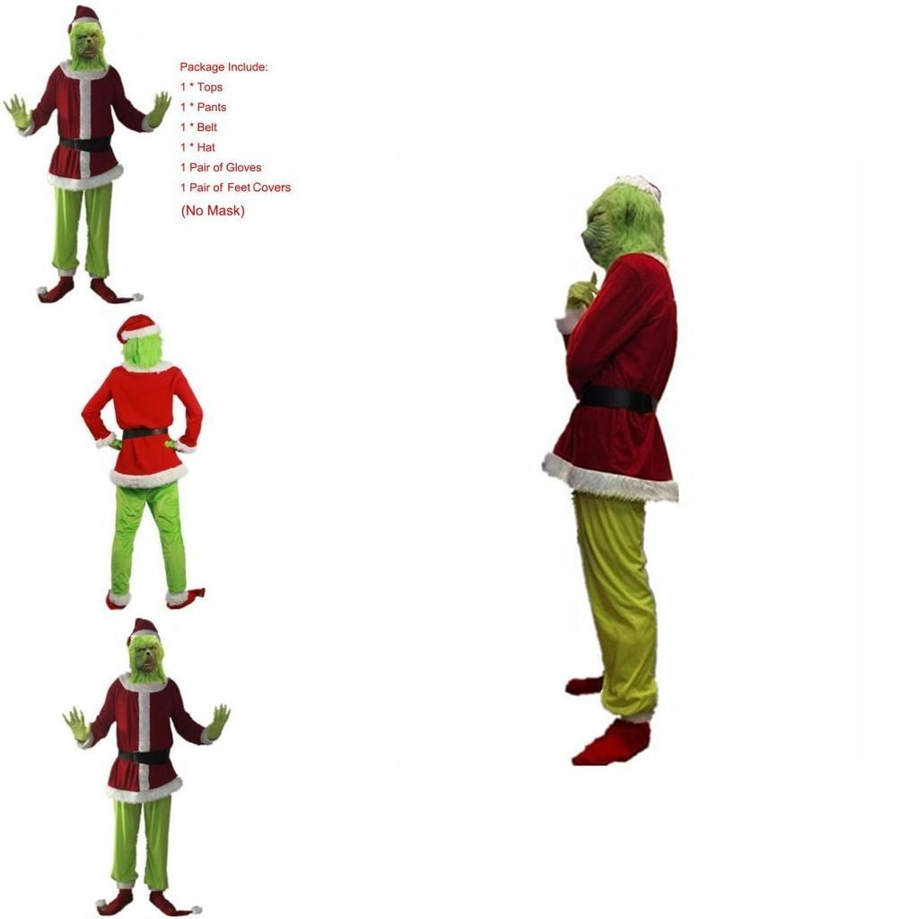 Movie-grade Grinch Cosplay Costume For Halloween Cosplay Events