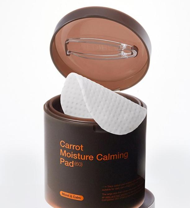 MEDIHEAL Carrot Calming Toner Pads | 60 Pads | Soothing & Moisturizing Care