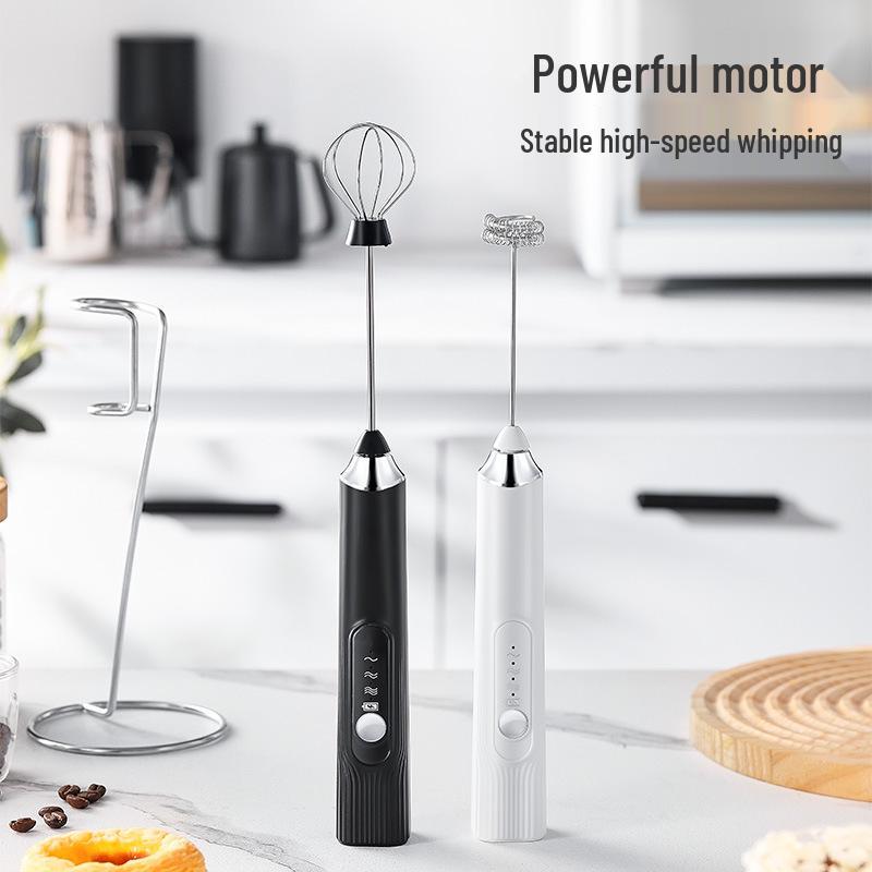Electric Milk Frother & Mini Mixer for Protein Shakes and Coffee Foam