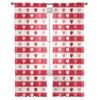 Valentinstag Plaid Rotes Herz Tüll Vorhänge Für Wohnzimmer Schlafzimmer Wohnkultur Chiffon Sheer Voile Küche Vorhang