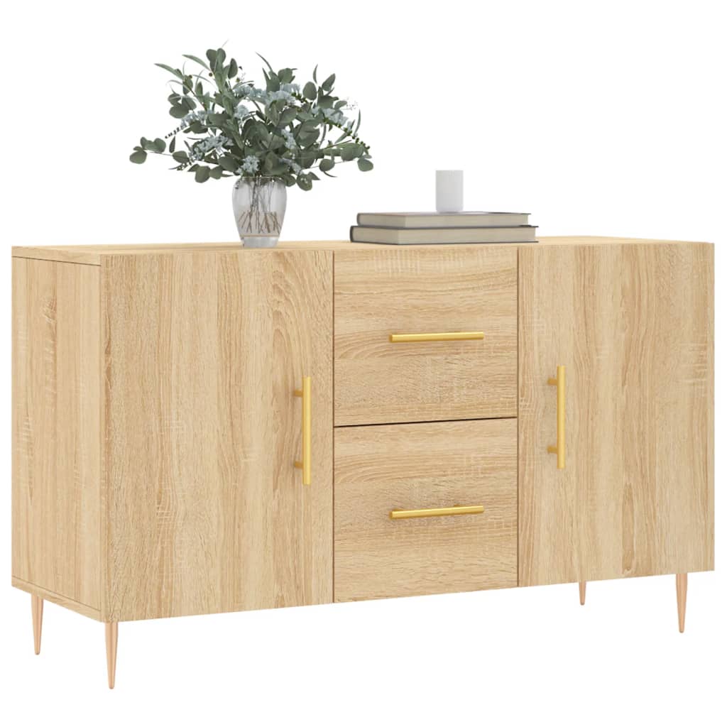 Vidaxl Komoda, Dąb Sonoma, 100X36X60 Cm, Materiał Drewnopochodny