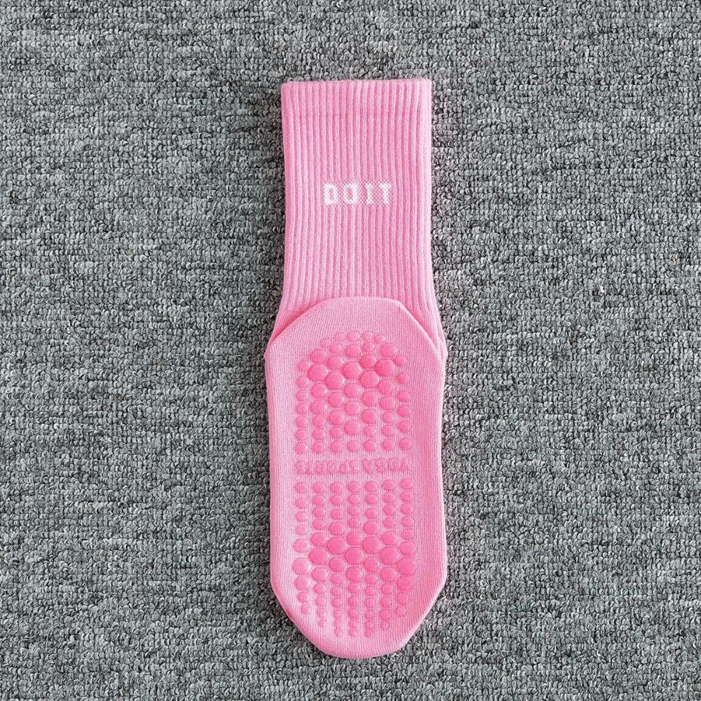 2pcs Cotton Mid-calf Yoga Socks Breathable Pilates Socks Fashion Sports Socks