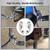 Motorcycle Short Angled Highway Footpegs Crash Bar Footrest with Clamps Mounts Kit for Harley Honda Kawasaki Yamaha