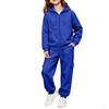 Kids Color Long Sleeve Hooded Sweatshirt Set for Boys Girls Casual Pullover Outfit